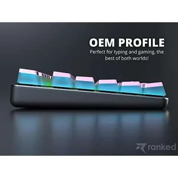 Ranked Pudding v2 PBT Keycaps for RGB Gaming Keyboards