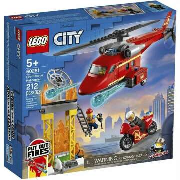 LEGO City Fire Rescue Helicopter 60281 Kit for Kids