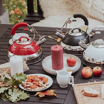 Pykal Retro Whistling Tea Kettle - Stylish & Safe Kettle