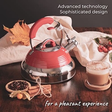 Pykal Retro Whistling Tea Kettle - Stylish & Safe Kettle