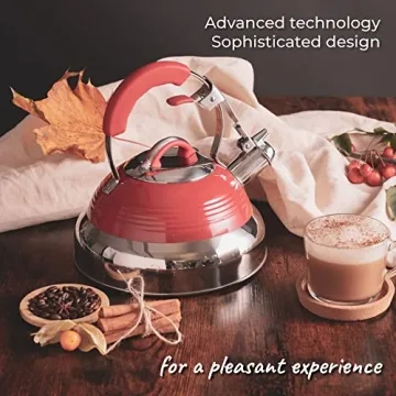 Pykal Retro Whistling Tea Kettle - Stylish & Safe Kettle