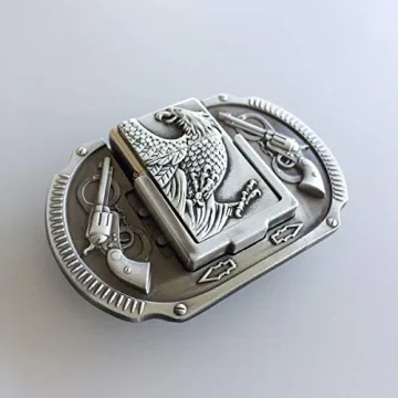 Vintage Style Eagle Guns Belt Buckle For All Occasions
