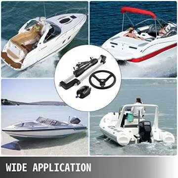 VEVOR Hydraulic Steering Kit 300HP, Hydraulic Boat Steering Kit Helm Pump, Hydraulic Boat Steering Kit Without Hydraulic Steering Hose for Boat Steering System
