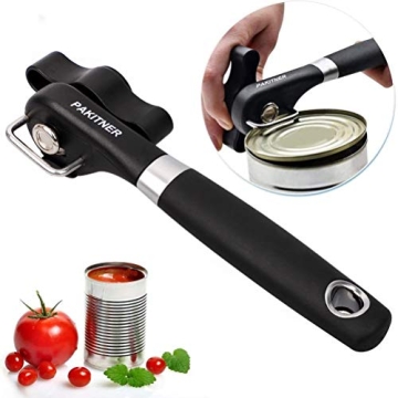 PAKITNER Safe Cut Can Opener - Smooth Edge, Ergonomic Manual Design for Easy Use in Kitchen & Restau...