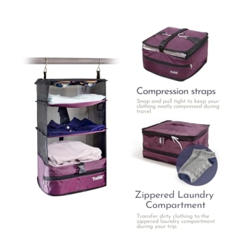 Stow-N-Go Portable Hanging Travel Shelves Organizer