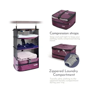 Stow-N-Go Portable Hanging Travel Shelves Organizer