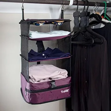 Stow-N-Go Portable Hanging Travel Shelves Organizer