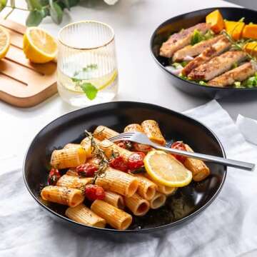 AmorArc 9.75'' Large Ceramic Pasta Bowls Set of 4