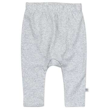 Honest Baby unisex baby Cuff-less Multi-pack Honest Organic Cotton Cuff Less Harem Pants Multi Pack 3 Pack Morning Mountains 6 9 Mont, Mountains, 6-9 Months US