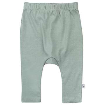 Honest Baby unisex baby Cuff-less Multi-pack Honest Organic Cotton Cuff Less Harem Pants Multi Pack 3 Pack Morning Mountains 6 9 Mont, Mountains, 6-9 Months US