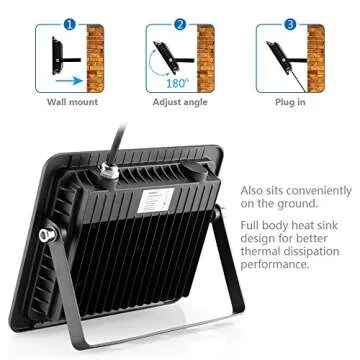 Everbeam 395nm 10W UV LED Black Light - High Performance Bulbs, IP66 Waterproof - Ultraviolet Flood Lighting for Aquarium, Indoor or Outdoor Parties, Stage - Party Supplies, Halloween Decorations