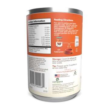 Fruitables Pumpkin Digestive Supplement – Made with Pumpkin for Dogs – Healthy Fiber Supplement ...