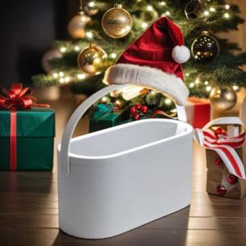 AMYESE Travel Makeup Box with LED Lighted Mirror - Chic Cosmetics Case for Women