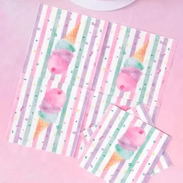 WERNNSAI Ice Cream Napkins for Summer Celebrations