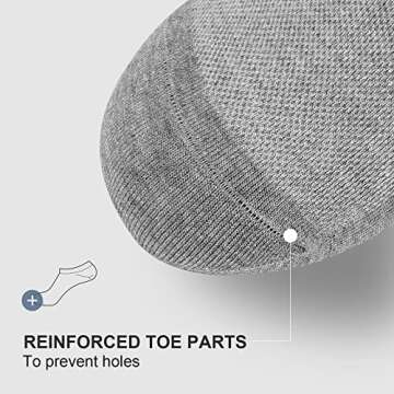 wernies No Show Men Socks, Low Cut Ankle Sock, Men Short Socks Casual Cotton Socks Size 11-13