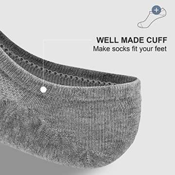 wernies No Show Men Socks, Low Cut Ankle Sock, Men Short Socks Casual Cotton Socks Size 11-13