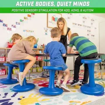 GoSports Wobble Chair - Sensory Stool for Active Kids | ADHD-Friendly