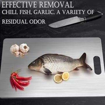 Titanium Cutting Board - 100% Pure Titanium Cutting Boards for Kitchen - Cutting Edge Hygiene & Durability, Titanium Cutting Boards for Home Kitchen Cooking (12"L x 9"W)