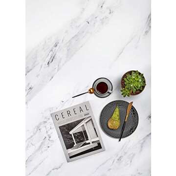 Vinyl Photography Backdrop 3-Pack for Product, Flat Lay & Food Photography - Arctic Marble, Warm Oak & Weatherboard - 2 x 3ft / 60 x 90cm