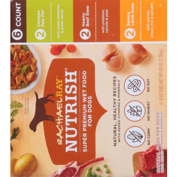 Nutrish Rachael Ray Wet Dog Food Variety Pack - 6 Tubs