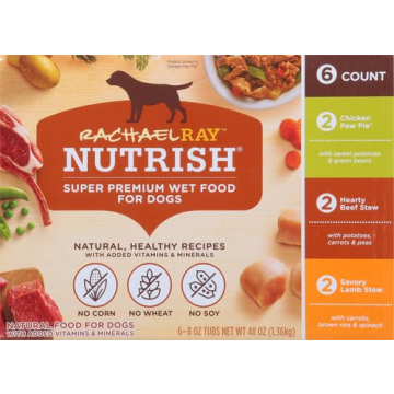 Nutrish Rachael Ray Wet Dog Food Variety Pack - 6 Tubs