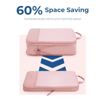 BAGSMART Hanging Compression Packing Cubes Travel Organizer
