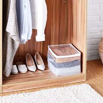 Amazon Basics Clear Zippered Organizers for Simplified Storage