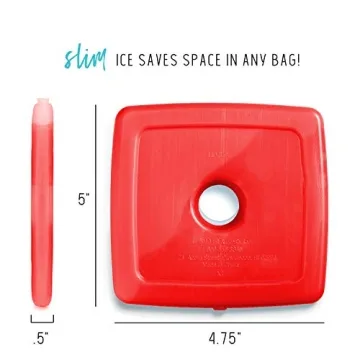 Cool Coolers Slim Ice Packs for Lunch Boxes and Coolers