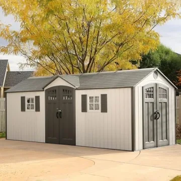 Durable Lifetime 20x8 Ft Outdoor Storage Shed
