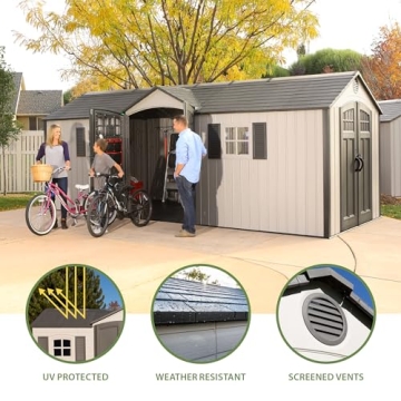 Durable Lifetime 20x8 Ft Outdoor Storage Shed