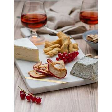 Cork & Mill Marble Cheese Board for Charcuterie 15" Long