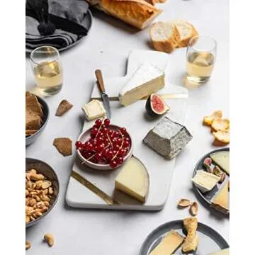 Cork & Mill Marble Cheese Board for Charcuterie 15" Long