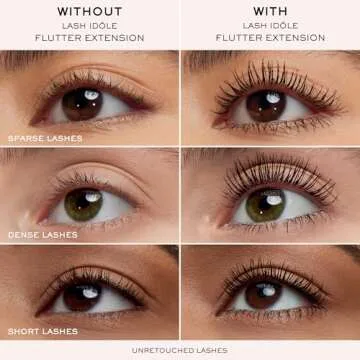 Lancôme Lash Idôle Flutter Extension Lash-Lengthening Mascara - Black Mascara for Instant Lash Extension Look - Clump & Flake Resistant Up To 24H Wear - Black
