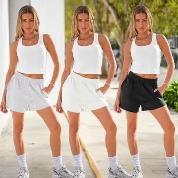 Buy SUNBS Women’s Casual Sweat Shorts - 3 Pack