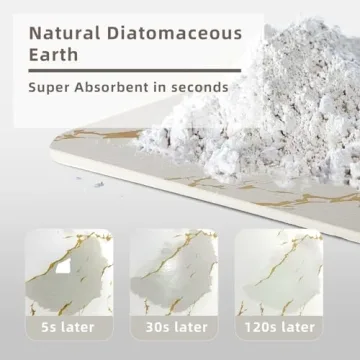 2 Pack Diatomaceous Stone Dish Drying Mats for Dishes