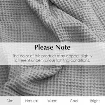 GOTS Certified Organic Cotton Waffle Throw Blanket For All Seasons