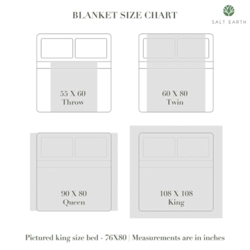 GOTS Certified Organic Cotton Waffle Throw Blanket For All Seasons