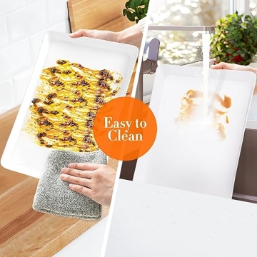 WOWBOX 4 pcs Serving Tray Set for Effortless Entertaining