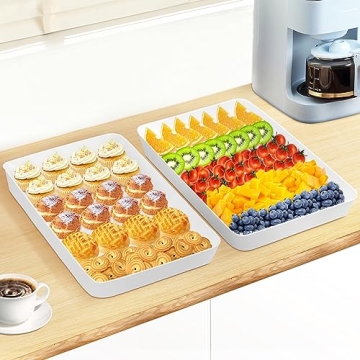 WOWBOX 4 pcs Serving Tray Set for Effortless Entertaining
