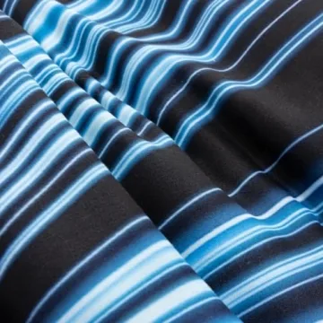 3D Geometric Comforter Set for Kids and Teens - Blue