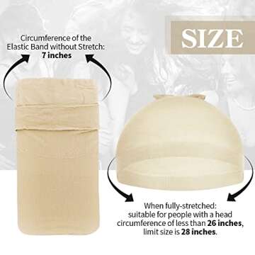 Dreamlover Nude Wig Cap for Lace Front Wig, Blond Wig Cap for White Women, 12 Pieces