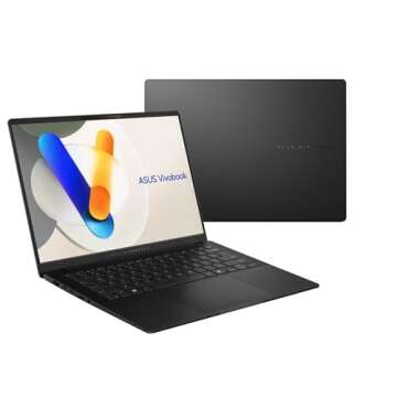 ASUS Vivobook S 14 OLED Slim Laptop, Intel Core Ultra 9 185H, 16GB, 1TB SSD, Fast Charging, RGB Keyboard, Thunderbolt 4, Neutral Black, S5406MA-AS96, Intel Evo Edition