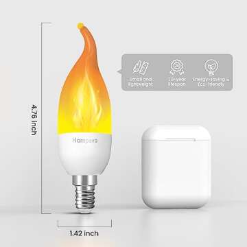 LED Flame Light Bulbs - Flickering & Energy Efficient
