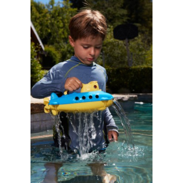 Eco-Friendly Green Toys Submarine Bath Toy for Toddlers