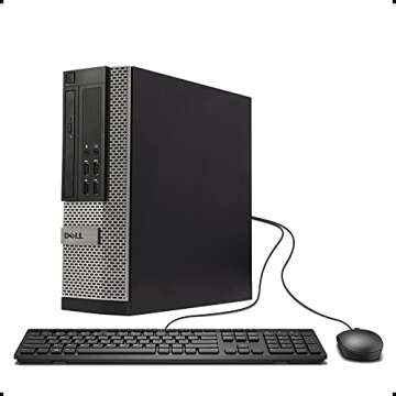 Dell Optiplex 7020 Desktop Computer, Intel Quad-Core i7-4770-3.4GHz, 32 GB RAM, 512GB SSD, DVD, USB 3.0, WiFi, HDMI, Windows 10 Pro (Renewed)