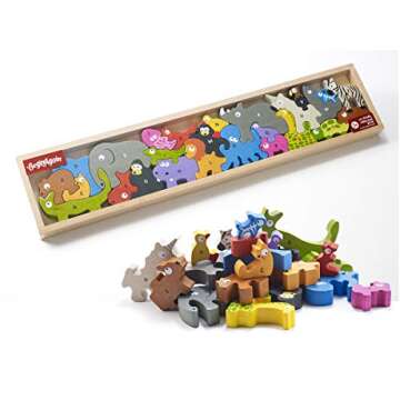 BeginAgain Animal Parade A to Z Puzzle for Toddlers