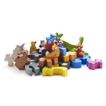 BeginAgain Animal Parade A to Z Puzzle for Toddlers