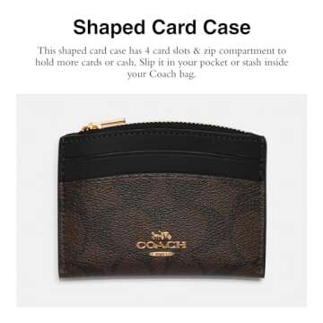 Stylish Coach Signature Shaped Card Case for Everyday Use