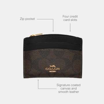 Stylish Coach Signature Shaped Card Case for Everyday Use