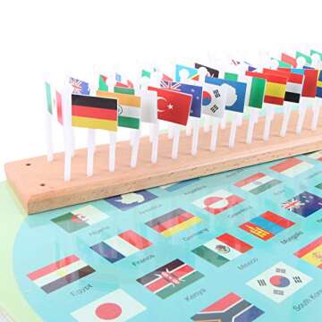 Flags of the World Montessori Geography Learning Toy